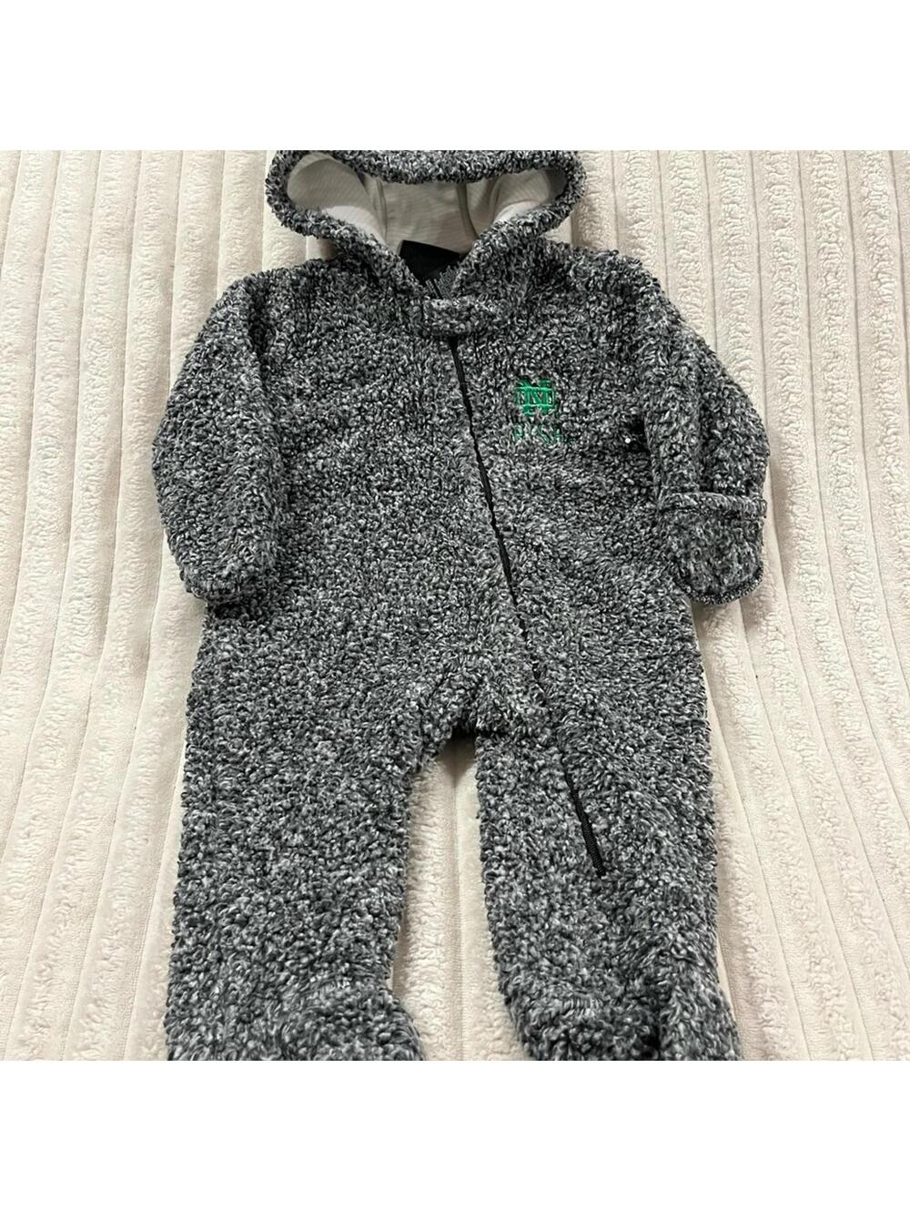 Newborn Notre Dame Fighting Irish Game Teddy Fleece Baby Size 0/3 Months